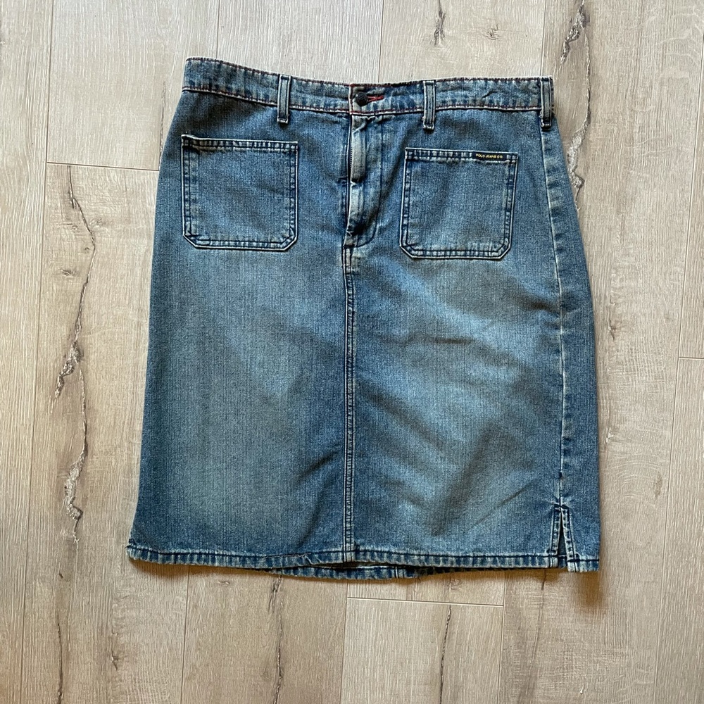 Vintage 90s Ralph Lauren Denim Skirt